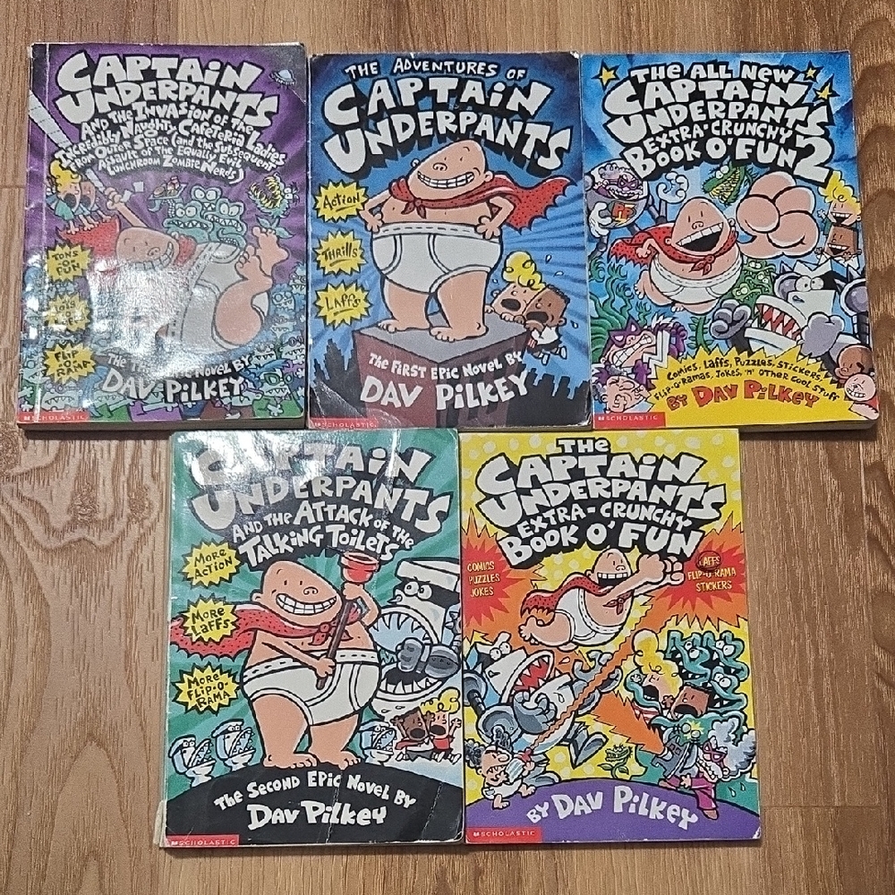 The adventures of Captain underpants 5 book collection